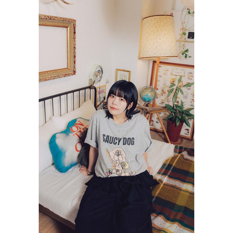 play Tシャツ/グレー