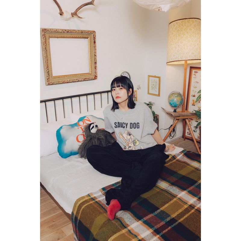 play Tシャツ/グレー
