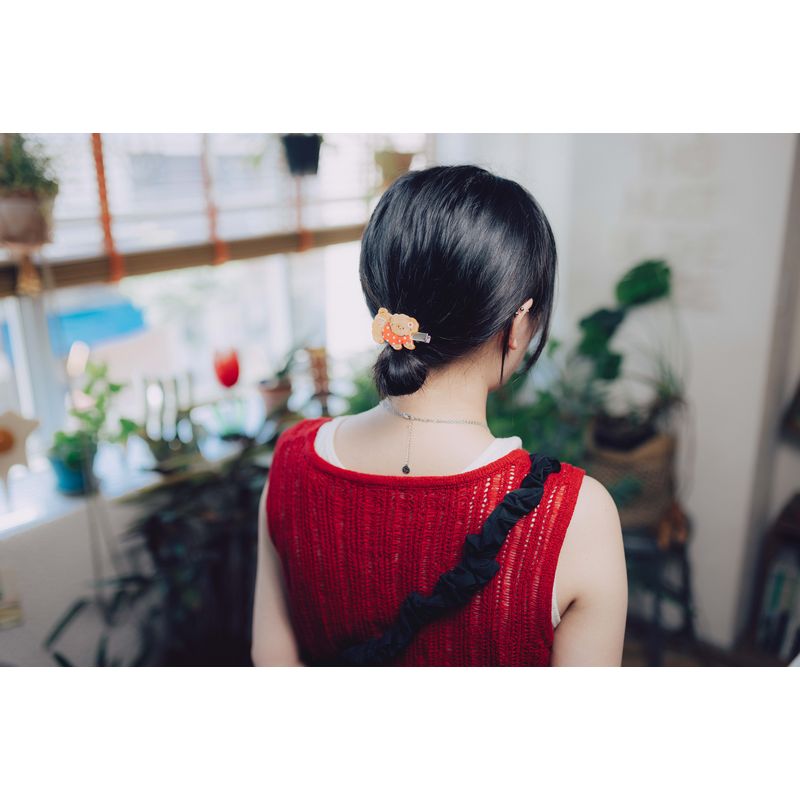 わんこヘアクリップセット