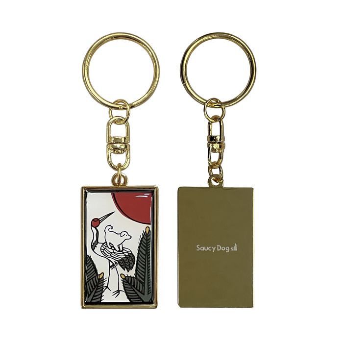 ”coi coi” キーホルダー -松に犬-