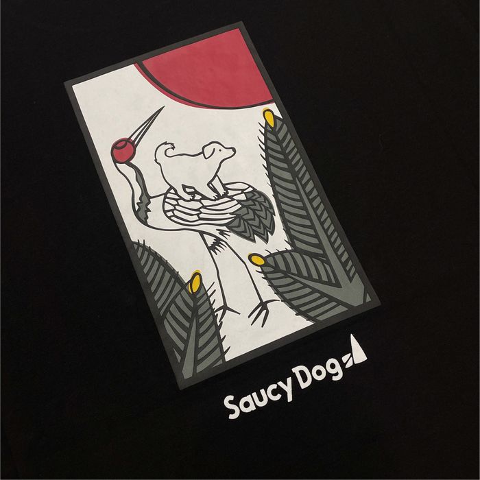 ”coi coi” Tシャツ -松に犬-