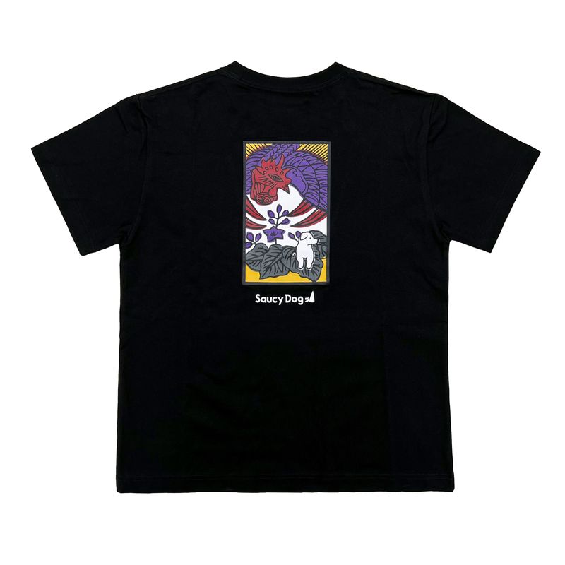 ”coi coi” Tシャツ -桐に犬-