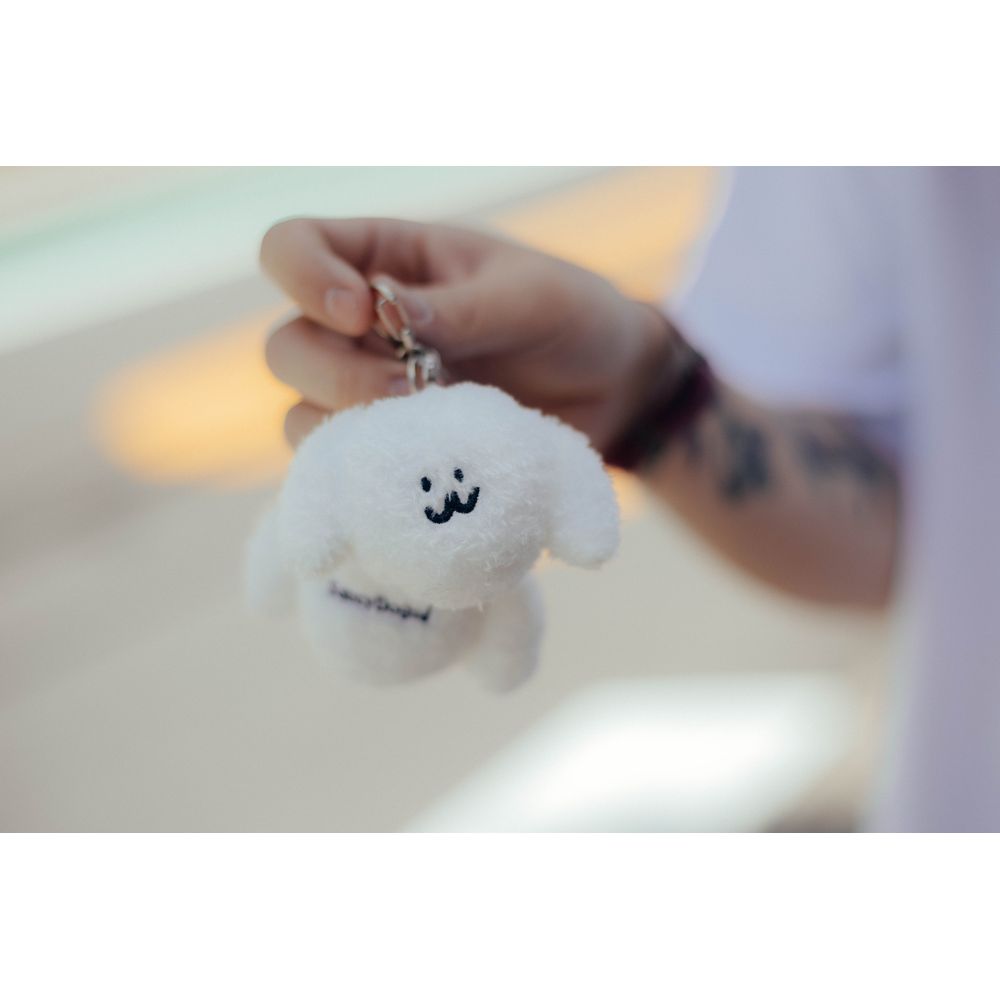 わんこぬいキーホルダー/ホワイト