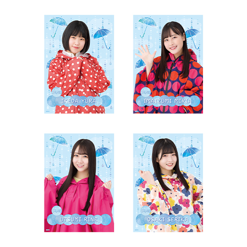 STU48 個別A4クリアポスター(レインコート衣装)