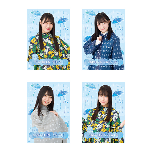 STU48 個別A4クリアポスター(レインコート衣装)