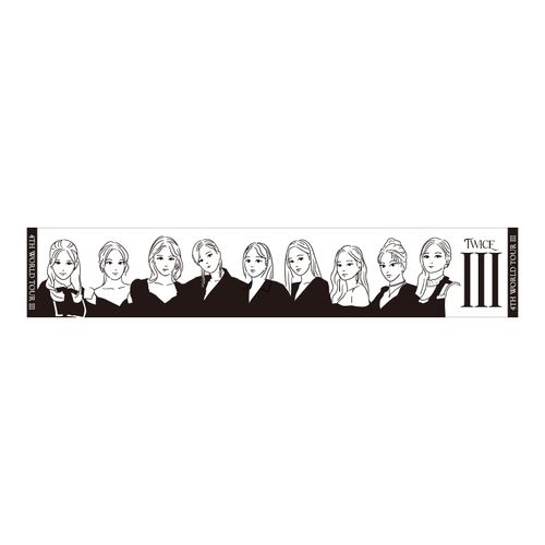 TWICE 4TH WORLD TOUR 'III' IN JAPAN マフラータオル【C】