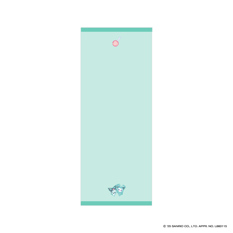 TWICE LOVELYS×SANRIO CHARACTERS フェイスタオル【MIVELY×KUROMI】