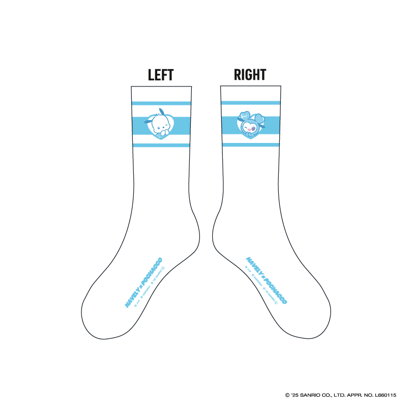 TWICE LOVELYS×SANRIO CHARACTERS ソックス【NAVELY×POCHACCO】