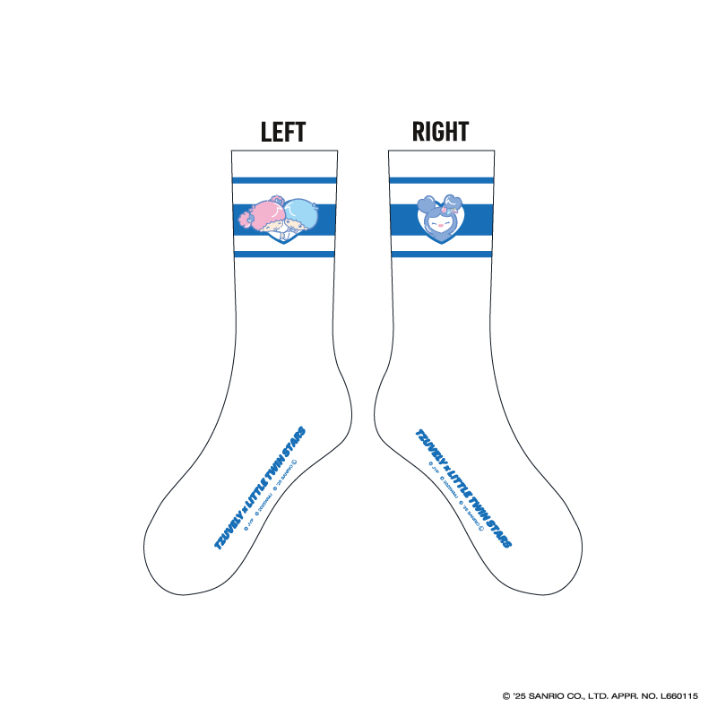 TWICE LOVELYS×SANRIO CHARACTERS ソックス【TZUVELY×LITTLE TWIN STARS】