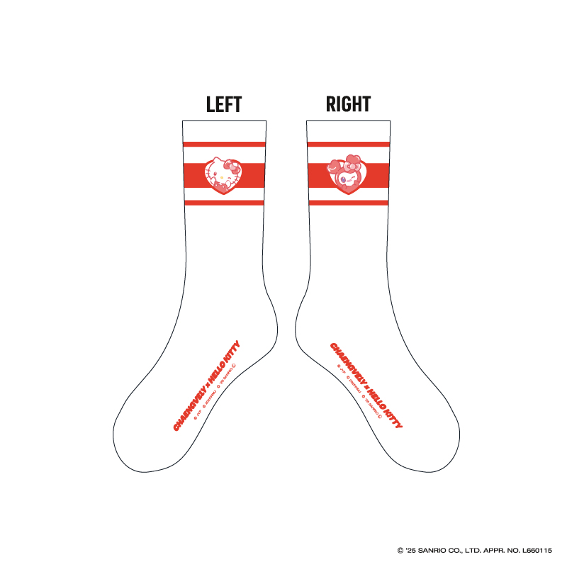 TWICE LOVELYS×SANRIO CHARACTERS ソックス【CHAENGVELY×HELLO KITTY】