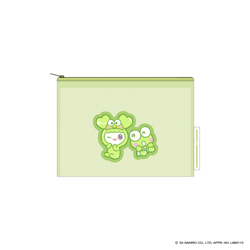 TWICE LOVELYS×SANRIO CHARACTERS メッシュポーチ【JEONGVELY×KEROKEROKEROPPI】