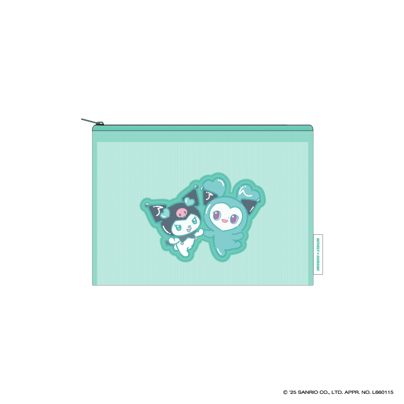 TWICE LOVELYS×SANRIO CHARACTERS メッシュポーチ【MIVELY×KUROMI】