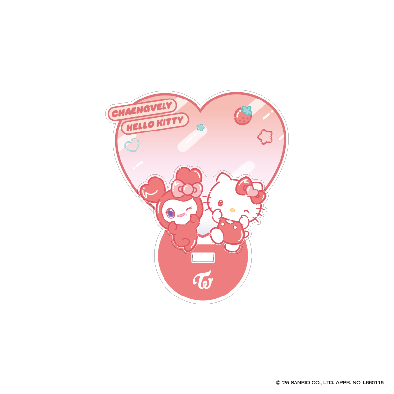 TWICE LOVELYS×SANRIO CHARACTERS アクリルスタンド【CHAENGVELY×HELLO KITTY】