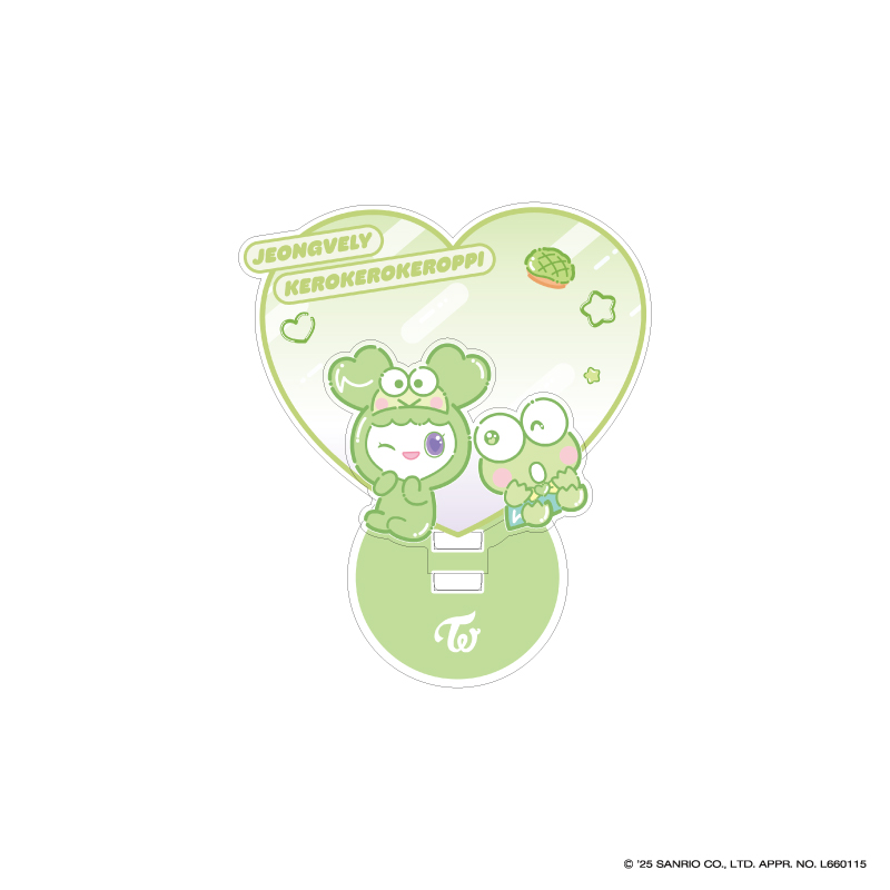 TWICE LOVELYS×SANRIO CHARACTERS アクリルスタンド【JEONGVELY×KEROKEROKEROPPI】