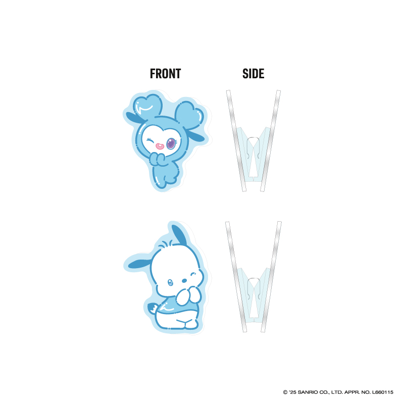 TWICE LOVELYS×SANRIO CHARACTERS クリップセット【NAVELY×POCHACCO】