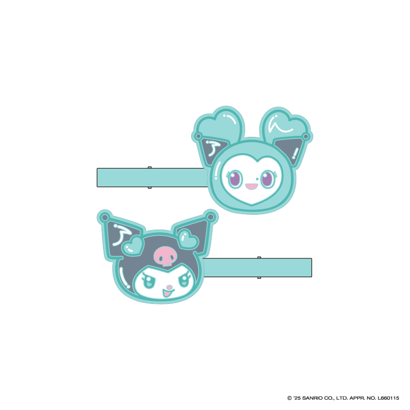 TWICE LOVELYS×SANRIO CHARACTERS マルチクリップ【MIVELY×KUROMI】