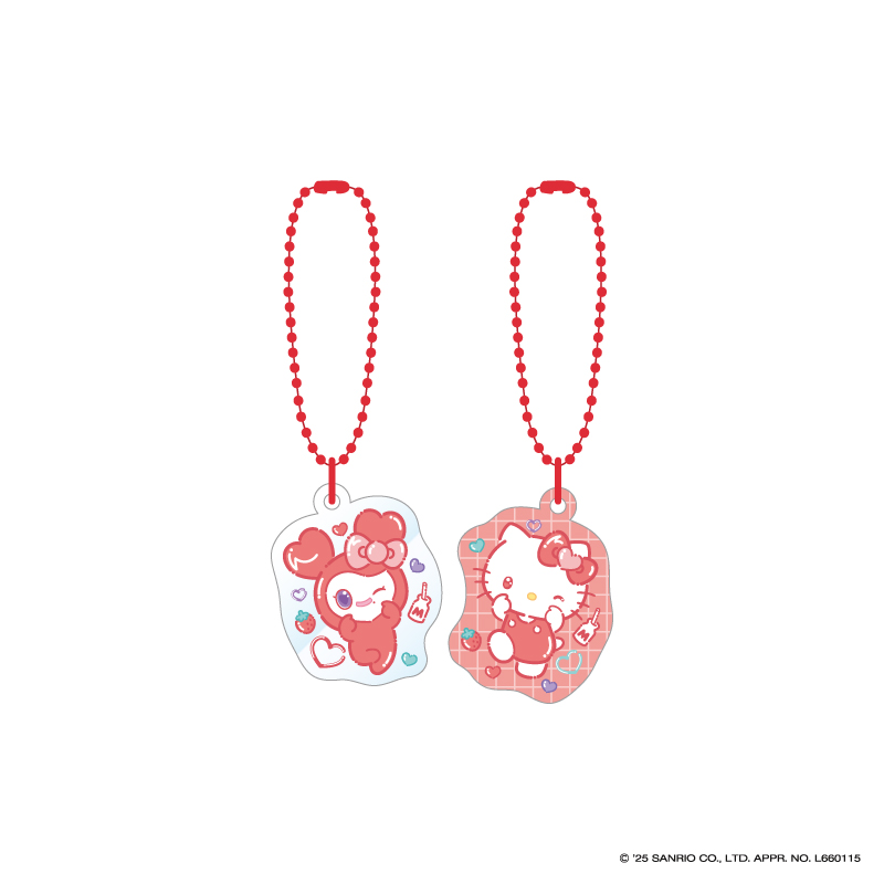 TWICE LOVELYS×SANRIO CHARACTERS アクリルキーホルダーセット【CHAENGVELY×HELLO KITTY】