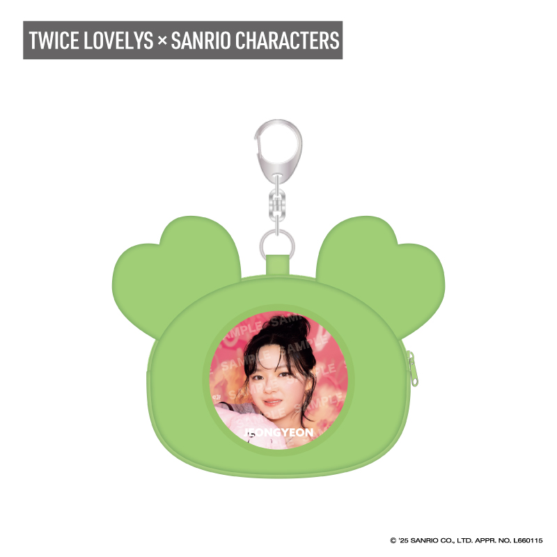TWICE LOVELYS×SANRIO CHARACTERS 缶バッチポーチ【JEONGVELY×KEROKEROKEROPPI】