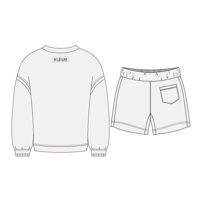 ソフトテリーラウンジセット (WHITE)