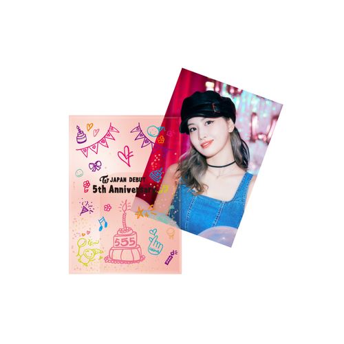 TWICE JAPAN DEBUT 5th Anniversary Goods グリッターファイル&ポスターセット【MOMO】