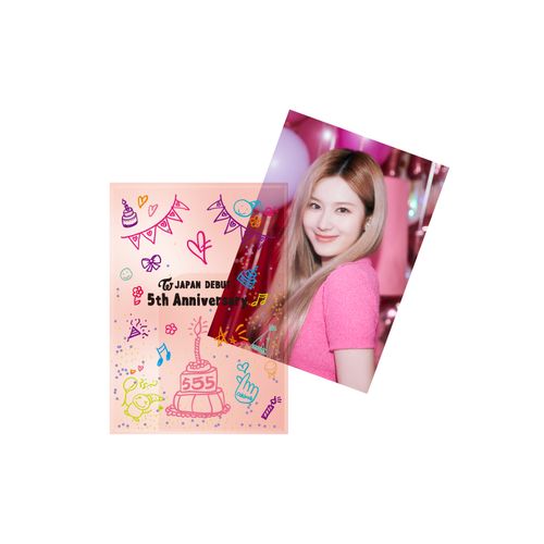 TWICE JAPAN DEBUT 5th Anniversary Goods グリッターファイル&ポスターセット【SANA】
