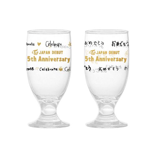 TWICE JAPAN DEBUT 5th Anniversary Goods グラスセット(2種セット)