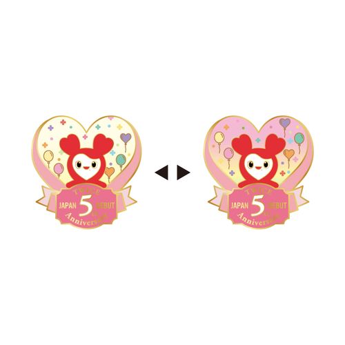 TWICE JAPAN DEBUT 5th Anniversary Goods TWICE LOVELYS レンチキュラーピンバッチ【CHAENGVELY】