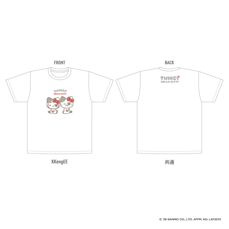 TWINZY × HELLO KITTY Tシャツ【KKengEE】