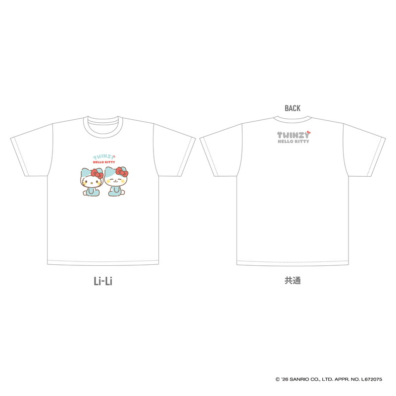 TWINZY × HELLO KITTY Tシャツ【Li-Li】
