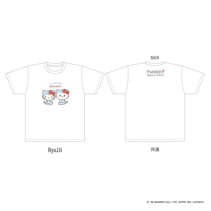 TWINZY × HELLO KITTY Tシャツ【RyuJJi】