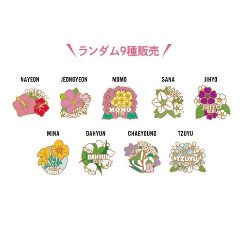 4th BEST ALBUM 『#TWICE4』リリース記念グッズ ランダムピンバッチ