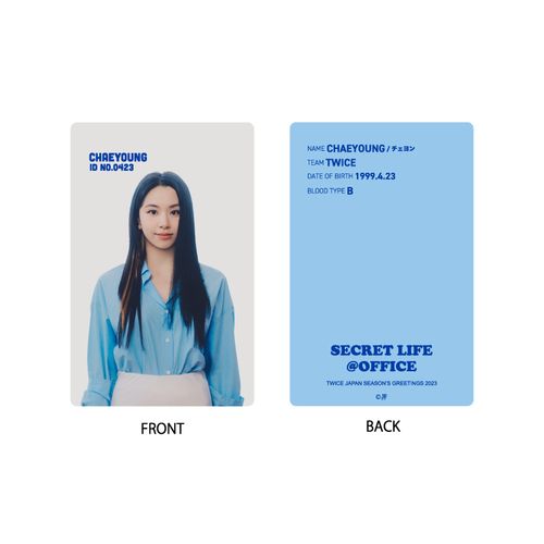 TWICE JAPAN SEASON'S GREETINGS 2023 "SECRET LIFE @OFFICE" カードホルダー&IDカード【CHAEYOUNG】