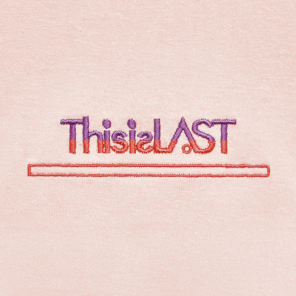 刺繍ロゴTシャツ [ピンク×コットンキャンディ]