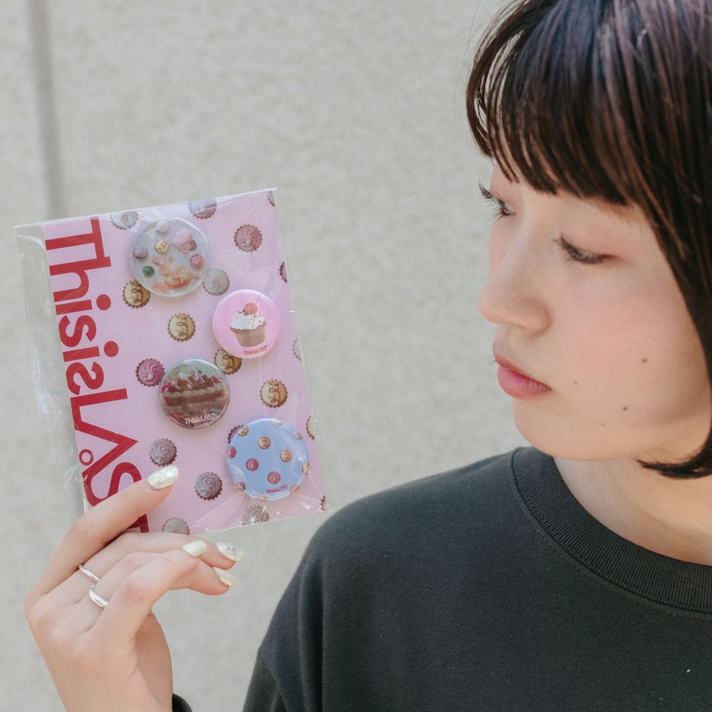 缶バッジセット [AM・お菓子柄 ]