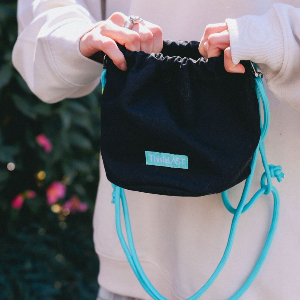 巾着ショルダー[ブラック]