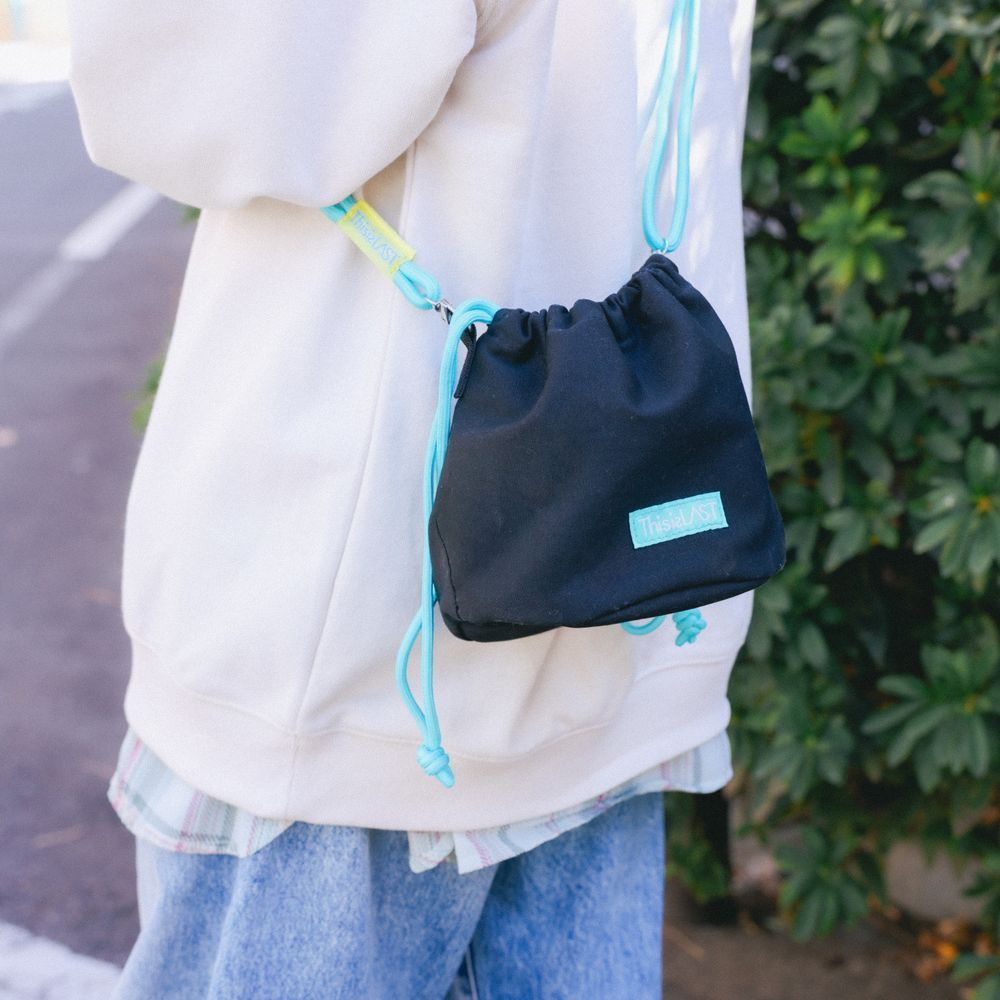 巾着ショルダー[ブラック]