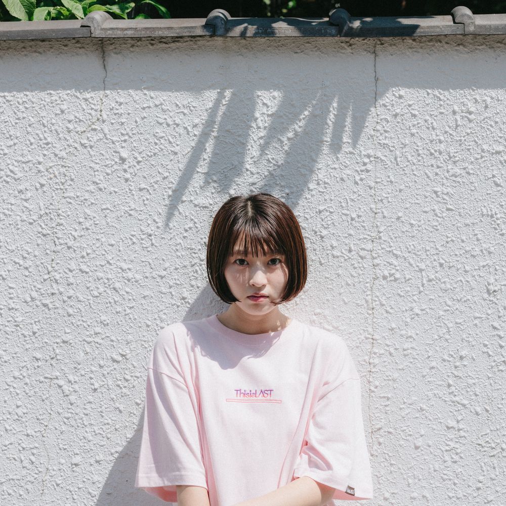 刺繍ロゴTシャツ [ピンク×コットンキャンディ]