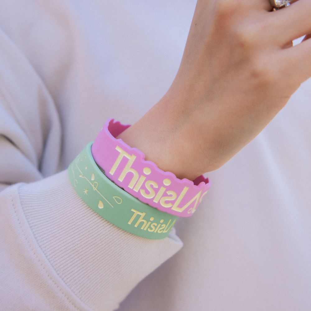 ダイカットラバーバンド[ペールピンク]