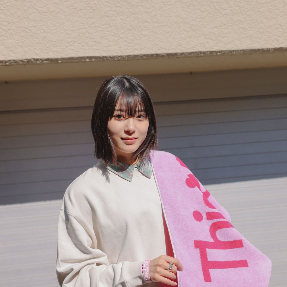 ロゴジャガードタオル [ピンクマゼンタ]