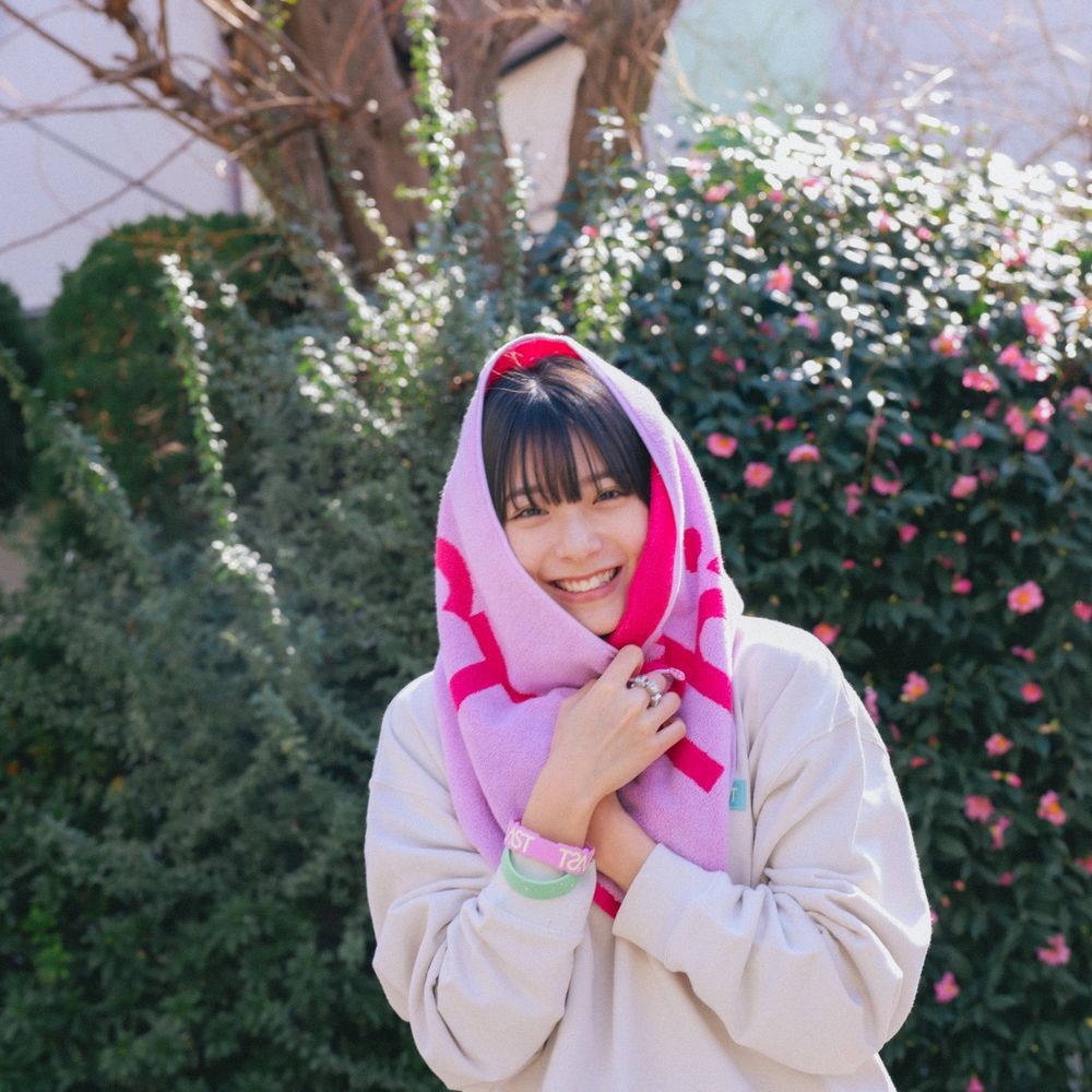 ロゴジャガードタオル [ピンクマゼンタ]