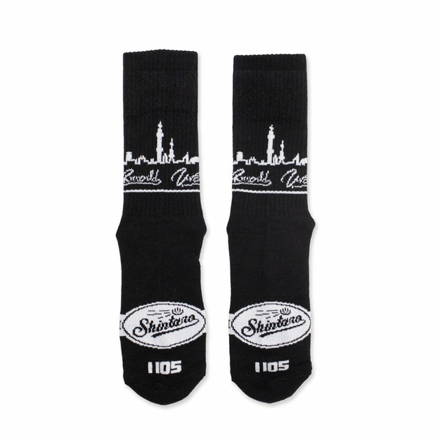 【真太郎 Produce】USUAL SOCKS/ブラック