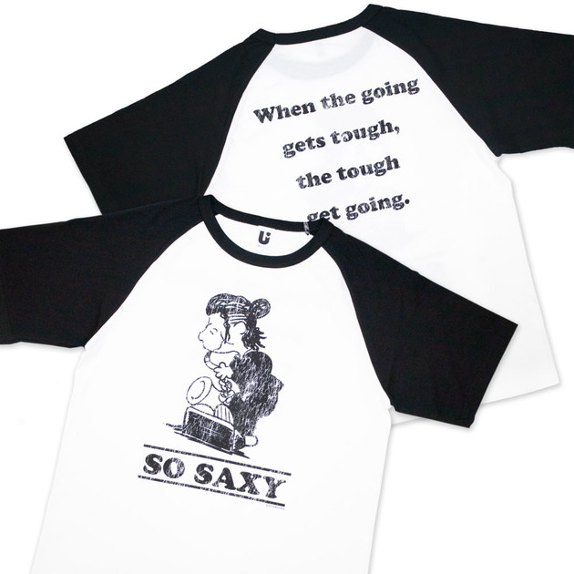 【誠果 Produce】“SO SAXY”2025 Tシャツ（ホワイト×ブラック）