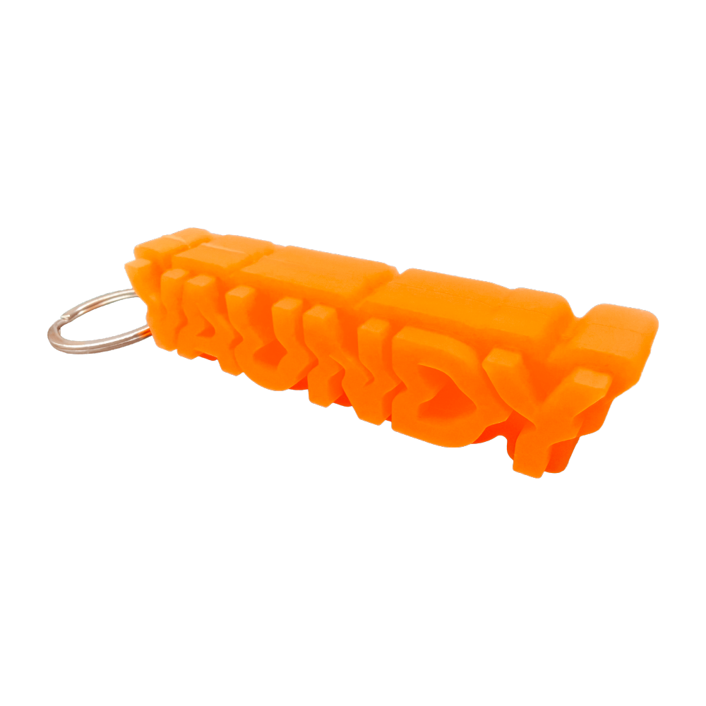 Logo Block Key Holder [Orange]