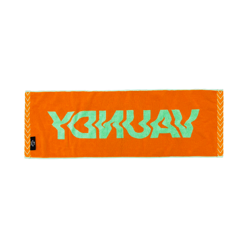Logo Jacquard Towel [Light Green×Orange]