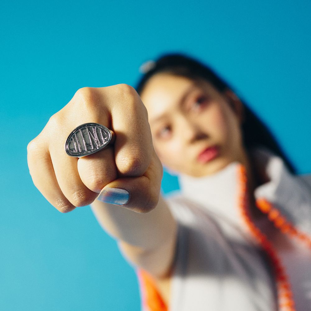 Logo Ring "SILENCE"［Silver］