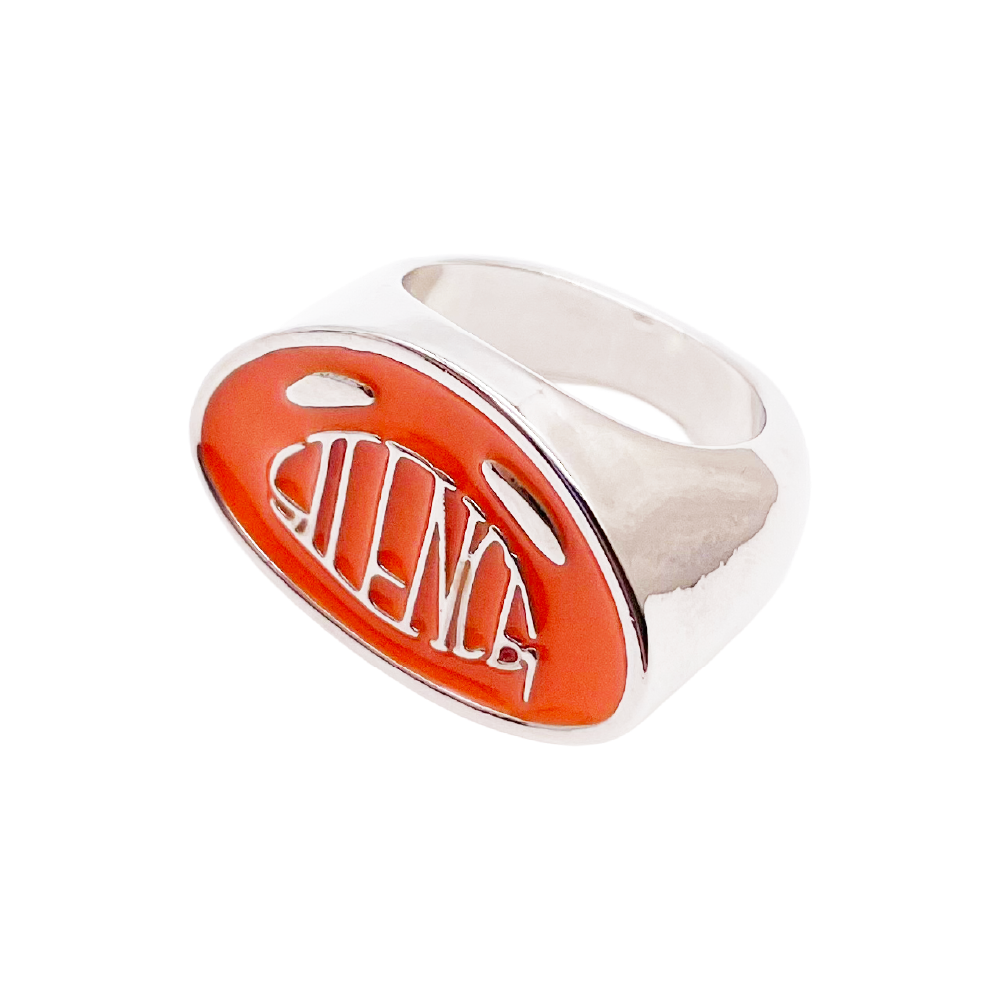 【VAWS premium ONLINE limited】Logo Ring "SILENCE"［Orange］