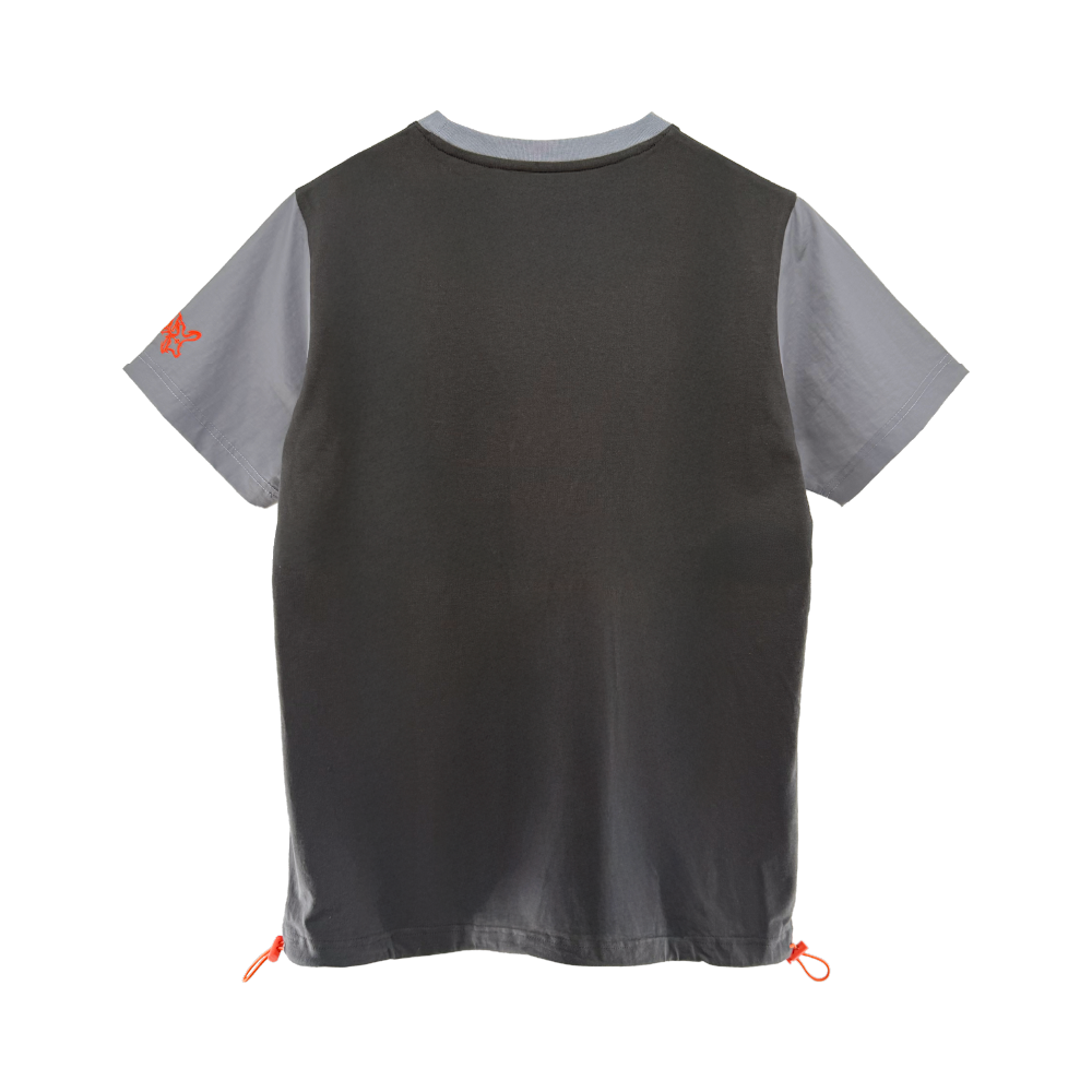 Drawcord T-shirt "HORO" [Charcoal]