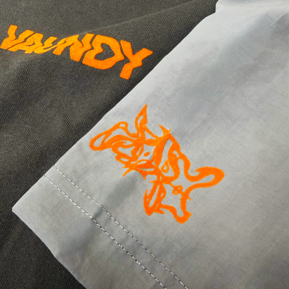Drawcord T-shirt "HORO" [Charcoal]