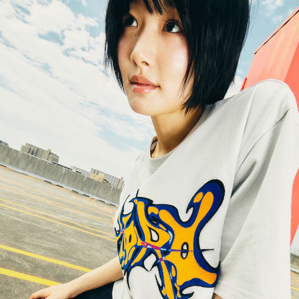 Brush Logo T-shirt "HORO" [Gray]