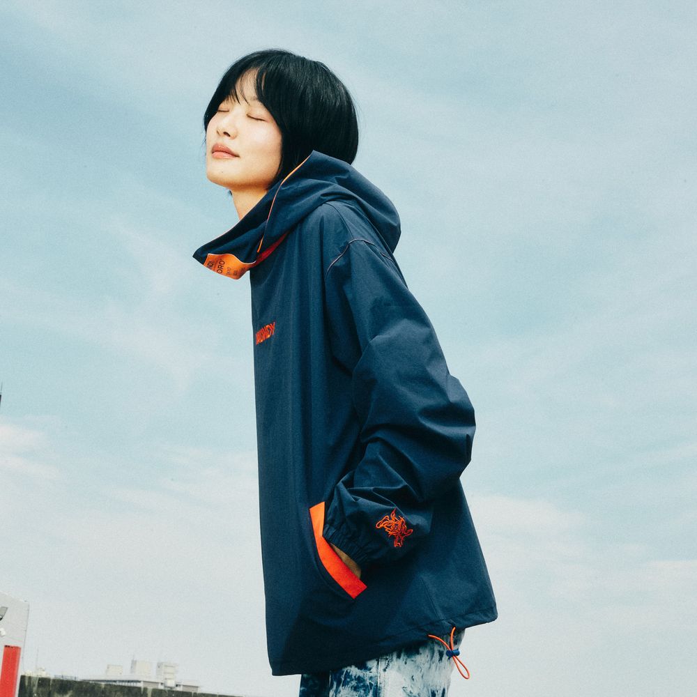 【VAWS ONLINE limited】Detachable Mask Hoodie "HORO" [Navy]